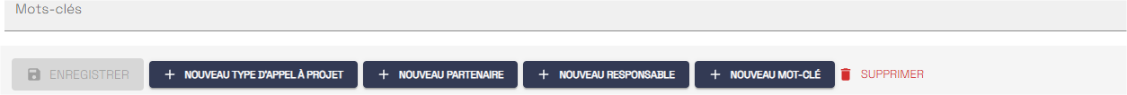 Formulaire — boutons Demande d'ajout